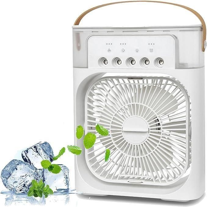🌊 Beat The Heat! 4-in-1 Portable Mist Fan - Your Personal Air Conditioner!