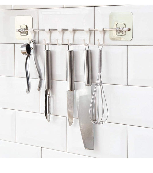 Premium Wall Hooks - Instant Kitchen Organization Without Drilling!