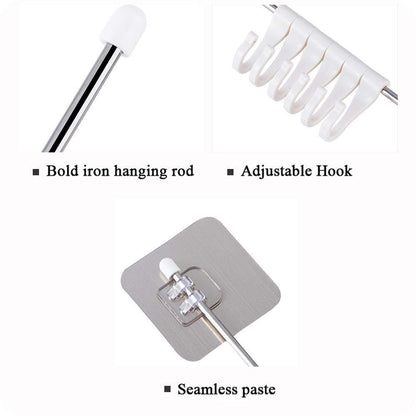 Premium Wall Hooks - Instant Kitchen Organization Without Drilling!