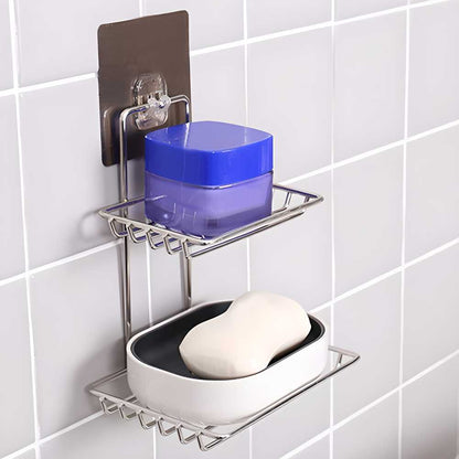 Premium Wall-Mount Soap Rack - Keep Soap Dry & Counter Clean!