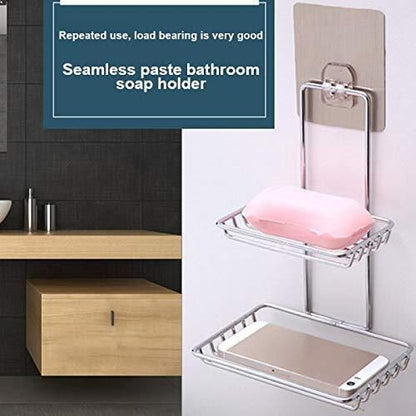 Premium Wall-Mount Soap Rack - Keep Soap Dry & Counter Clean!